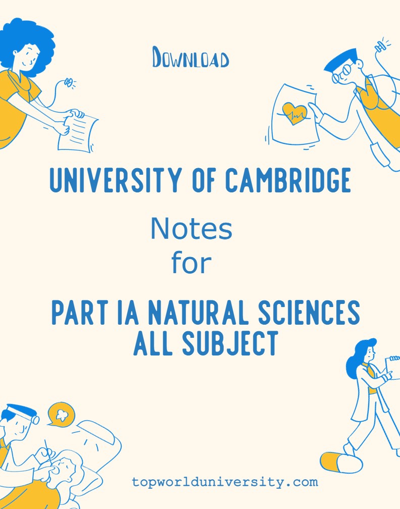 University of Cambridge Part IA Natural Sciences notes